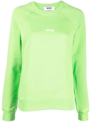 Trykt sweatshirt Msgm grønn