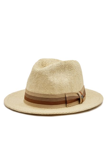 Sombrero de copa Brixton marrón