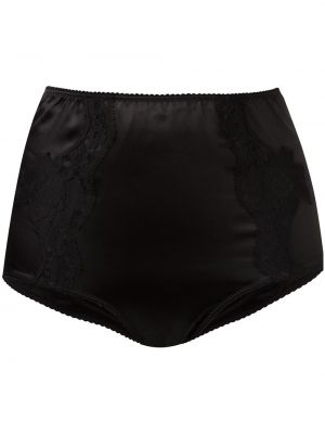 Čipkované culottes nohavice Dolce & Gabbana čierna
