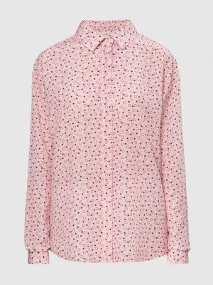 Шовкова блуза Saint Laurent рожева
