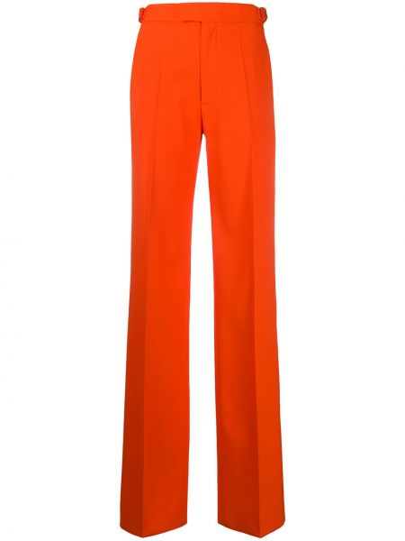 Pantalones de cintura alta bootcut The Attico naranja