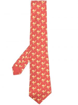 Μεταξωτή γραβάτα με σχέδιο Hermès