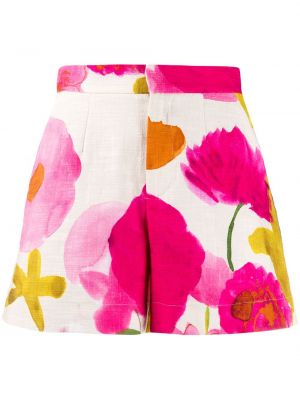 Pantalones cortos ajustados de flores La Doublej