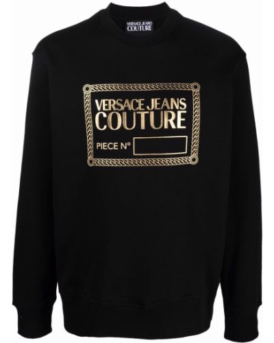 Trykt lang genser Versace Jeans Couture svart