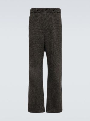 Vlněné kalhoty Auralee šedé