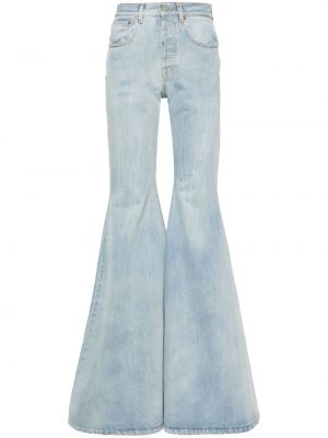Jeans bootcut brodeés en coton Vetements