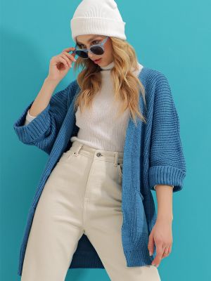 Kardigán Trend Alaçatı Stili kék