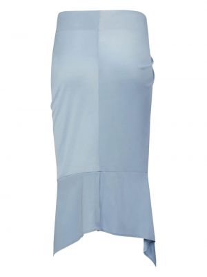 Asymmetrischer jersey rock mit drapierungen Rta blau