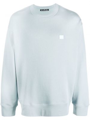 Bomull sweatshirt Acne Studios blå