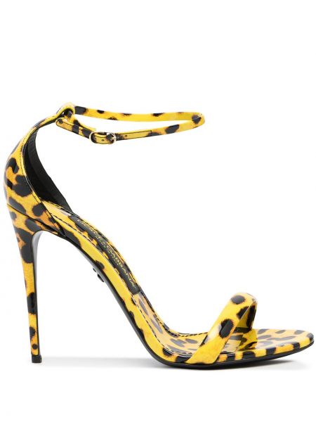 Sandalias leopardo Dolce & Gabbana amarillo
