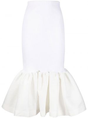 Peplum midiskjørt Marques'almeida hvit