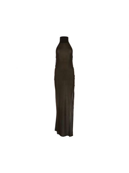 Sukienka długa elegancka Tom Ford brązowa