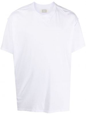 Bavlnené tričko s okrúhlym výstrihom Les Tien biela