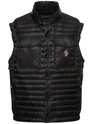 Péřová vesta Moncler Grenoble černá