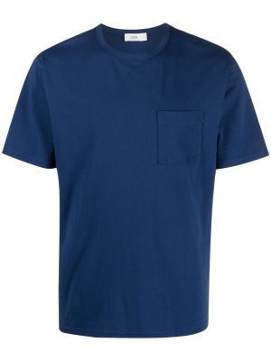 Памучна тениска с джобове Closed синьо