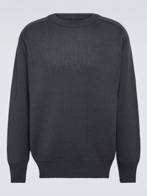 Вълнен пуловер Gr10k сиво