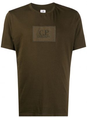 Camiseta con bordado C.p. Company verde