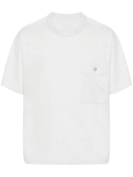 Βαμβακερή μπλούζα Ten C γκρι