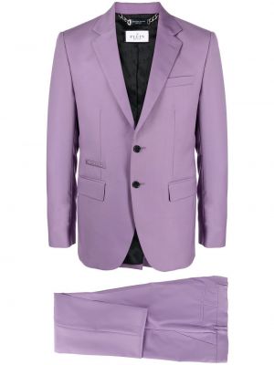 Ukrojena obleka Philipp Plein vijolična