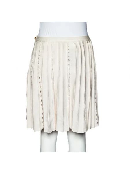 Faldas-shorts de malla retro Chanel Vintage beige