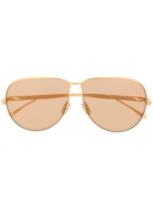 Okulary przeciwsłoneczne Fendi Eyewear złote