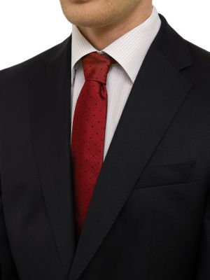 Хлопковый шелковый галстук Van Laack красный