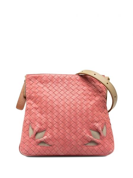 Τσάντα χιαστί Bottega Veneta Pre-owned ροζ