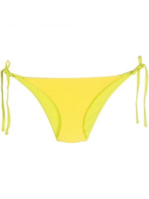 Bikini w paski Solid & Striped - żółty
