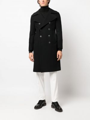 Mantel mit geknöpfter Tagliatore schwarz
