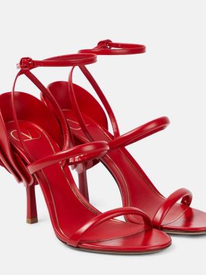Sandali di pelle Valentino Garavani Rosso