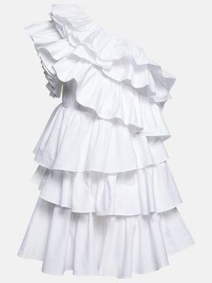 Mini robe asymétrique Ulla Johnson blanc