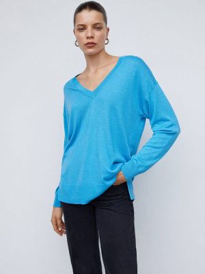 Пуловер Mango голубой