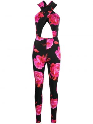 Trykt floral stroppdress The Andamane svart