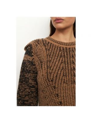 Jersey de lana merino de tela jersey Second Female marrón