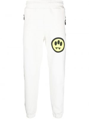 Pantaloni con stampa Barrow bianco