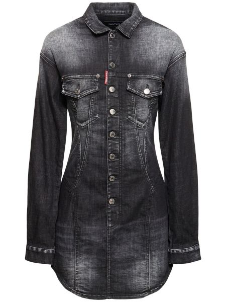 Jeansklänning Dsquared2 svart