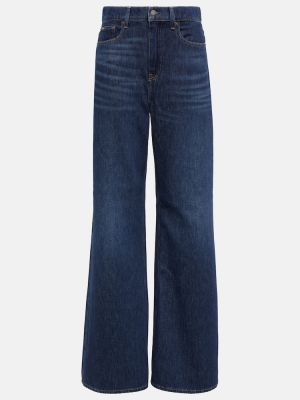 Džíny s vysokým pasem relaxed fit Polo Ralph Lauren modré