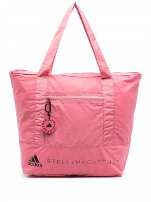 Bolso shopper con estampado Adidas By Stella Mccartney rosa