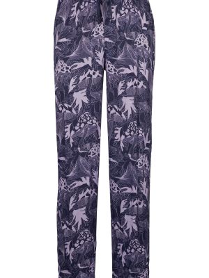 Атласные брюки с принтом Hugo Boss фиолетовые