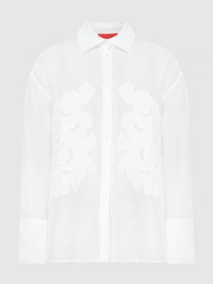 Рубашка с аппликацией Max & Co белая
