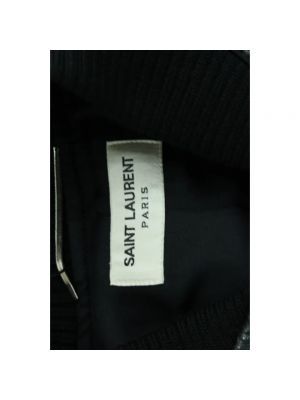 Chaqueta de algodón Saint Laurent Vintage negro