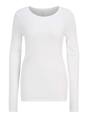 Тениска с дълъг ръкав Gap Tall бяло