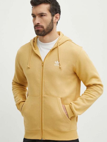 Pulover s kapuco Adidas Originals rumena