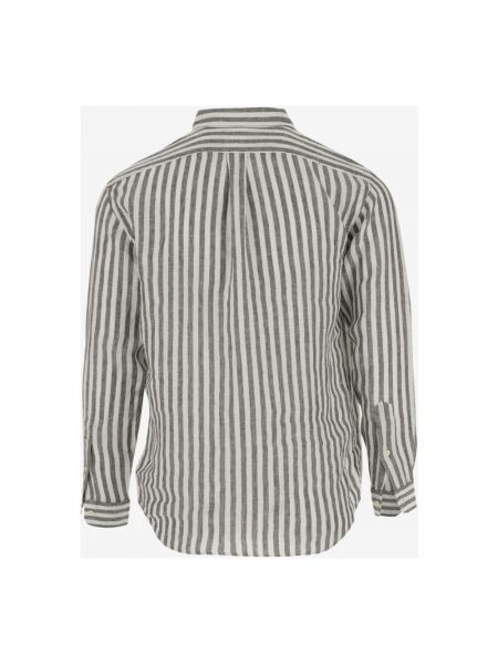 Camisa con botones de lino a rayas Polo Ralph Lauren