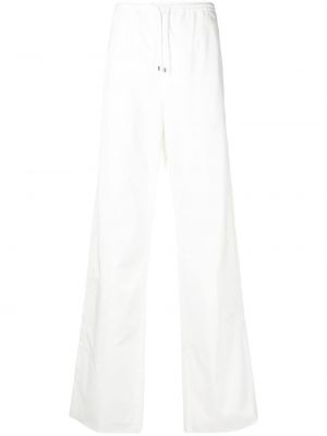 Pantalones rectos con cordones Valentino blanco