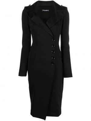 Макси рокля Dolce & Gabbana черно