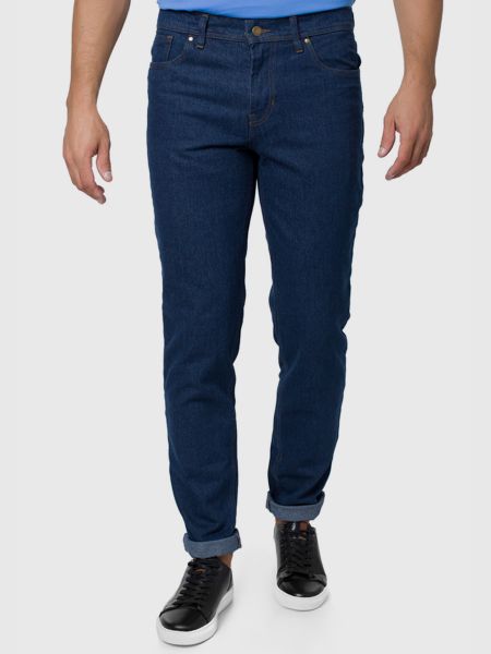 Бавовняні прямі джинси Arber сині