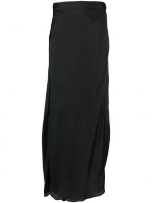 Saténové dlouhá sukně Forte Forte černé