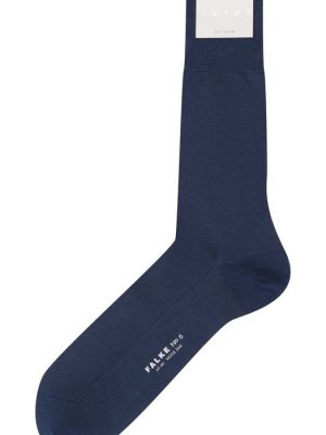 Шелковые шерстяные носки Falke синие