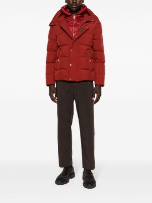 Kabát s kapucí Moorer červený